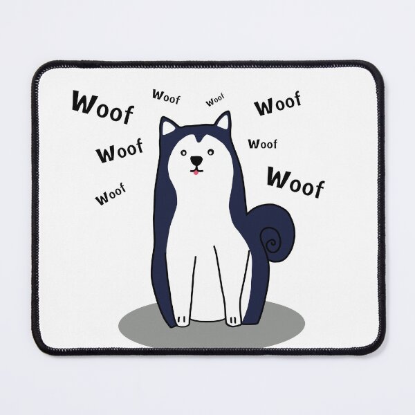 Item preview, Super cute, lovely dog barking woof, pet special gift idea designed and sold by SawineeArtwork.