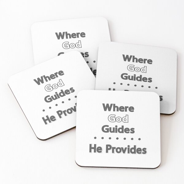 Item preview, Christian Design - Where God Guides He Provides designed and sold by simplydesignart.