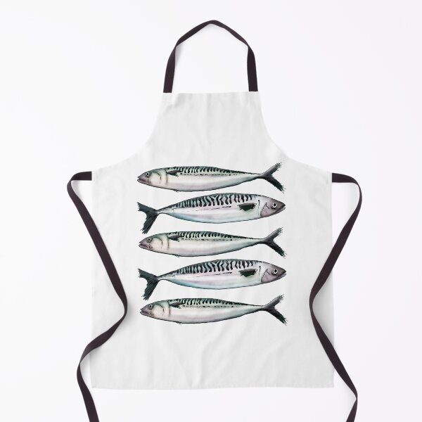 Item preview, Mackerel - Watercolor fish illustration designed and sold by AmandaDilworth.