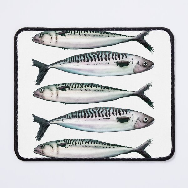 Item preview, Mackerel - Watercolor fish illustration designed and sold by AmandaDilworth.