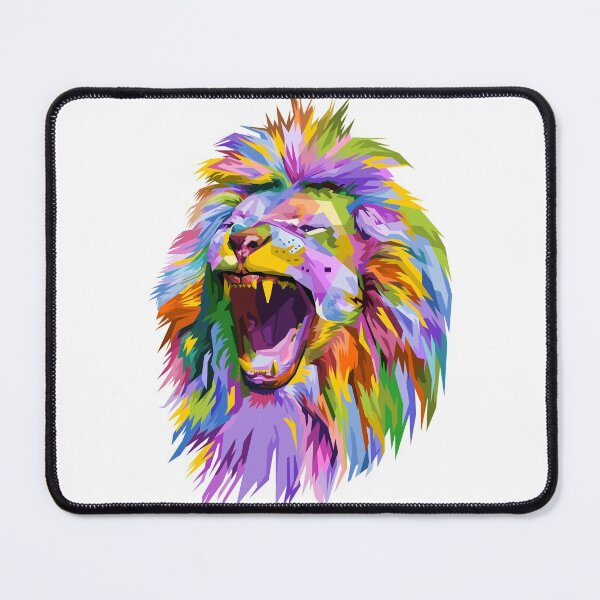 Item preview, roar lion face portrait designed and sold by Hartics.