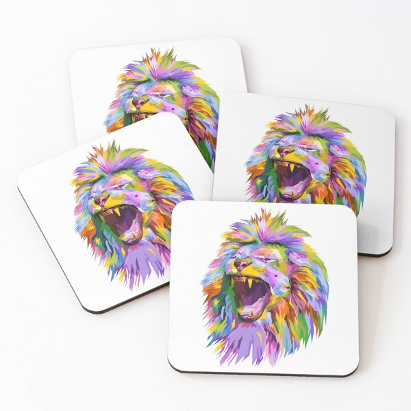 Item preview, roar lion face portrait designed and sold by Hartics.