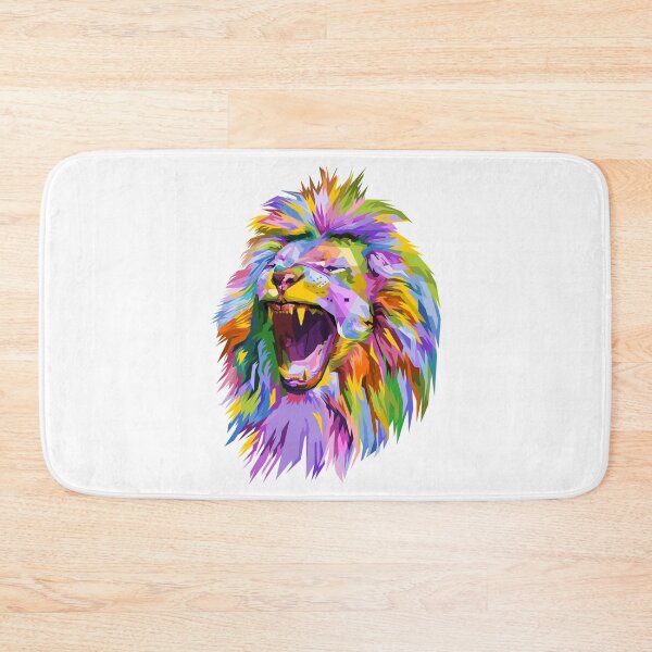 Item preview, roar lion face portrait designed and sold by Hartics.