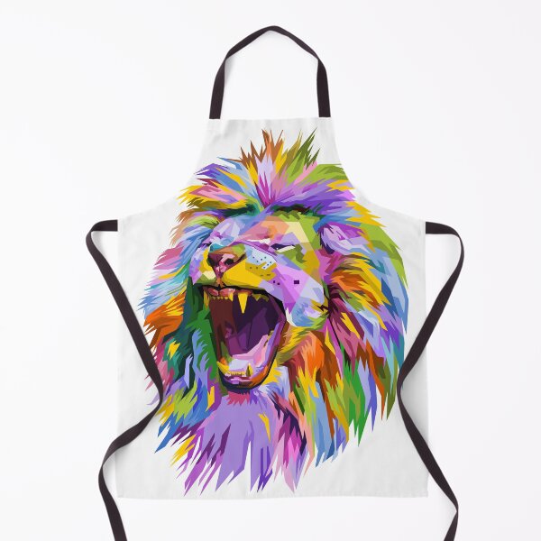 Item preview, roar lion face portrait designed and sold by Hartics.