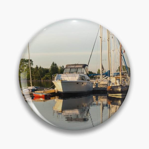Item preview, Summertime Morning - Calm Marina Boats Reflected designed and sold by Georgia Mizuleva.
