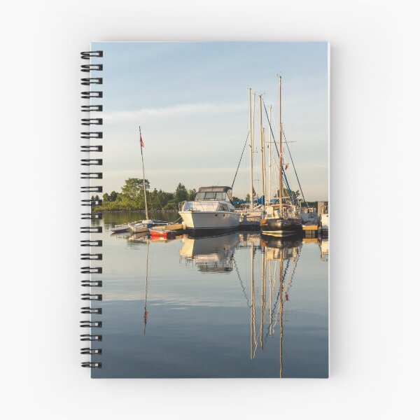 Item preview, Summertime Morning - Calm Marina Boats Reflected designed and sold by Georgia Mizuleva.