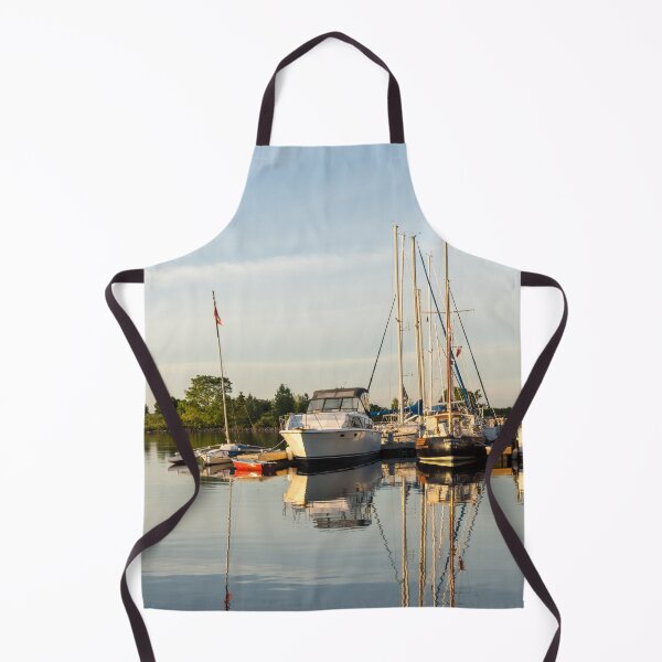 Item preview, Summertime Morning - Calm Marina Boats Reflected designed and sold by Georgia Mizuleva.