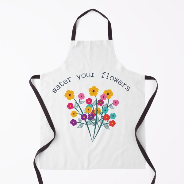Item preview, water your flowers curved text designed and sold by Creativity Zone.