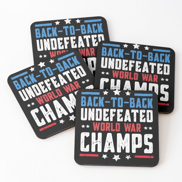 Item preview, Undefeated Two Time World War Champs 4th of July Patriotic designed and sold by Mfk Clothes.
