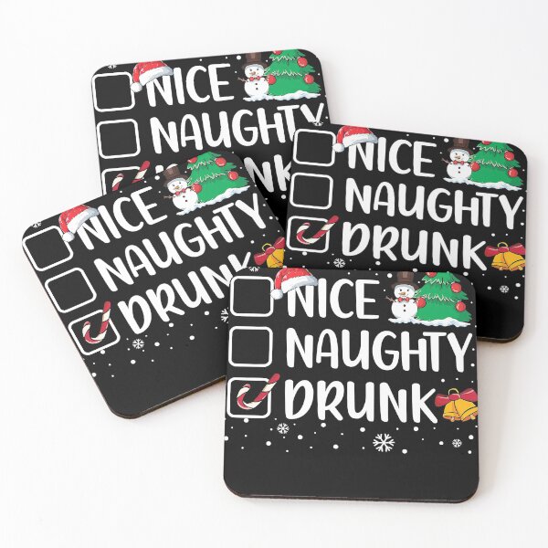 Item preview, Nice Naughty Drunk Funny Christmas Drinking designed and sold by AaronWeedo.