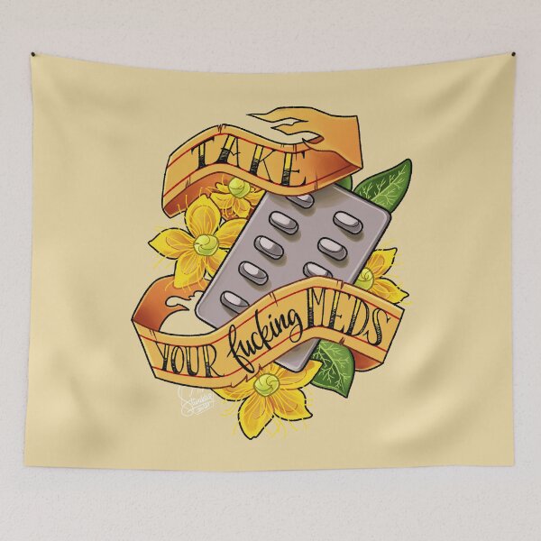 Item preview, Take Your Fing Meds designed and sold by Stivaktis Art.