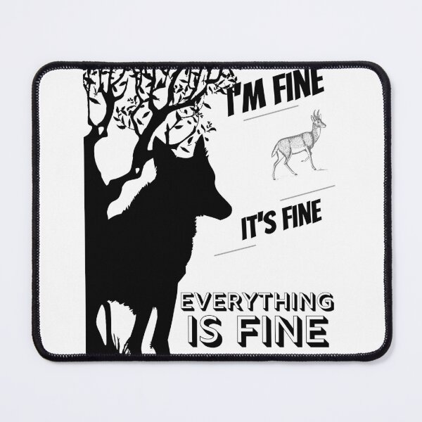 Item preview, Im Fine Everything Is Fine Christmas designed and sold by reka88.