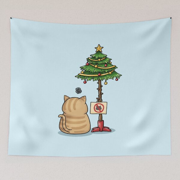 Item preview, Funny Cat Christmas Tree designed and sold by Takeda-art.