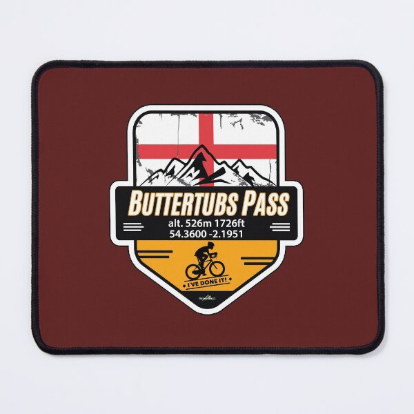 Item preview, Buttertubs Pass England Yorkshire Sticker T-Shirt bicycle I've Done It! designed and sold by OuterShellUK.