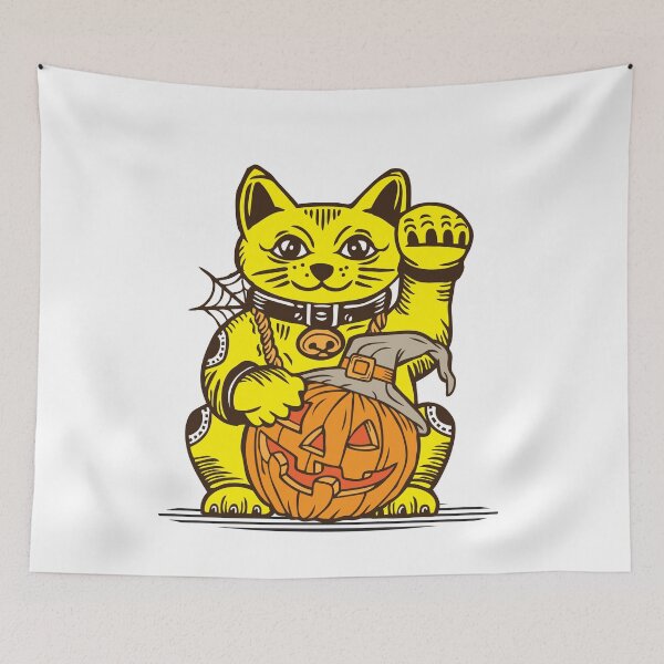 Item preview, LUCKY Maneki Neko I LOVE HALLOWEEN designed and sold by Emil1993.