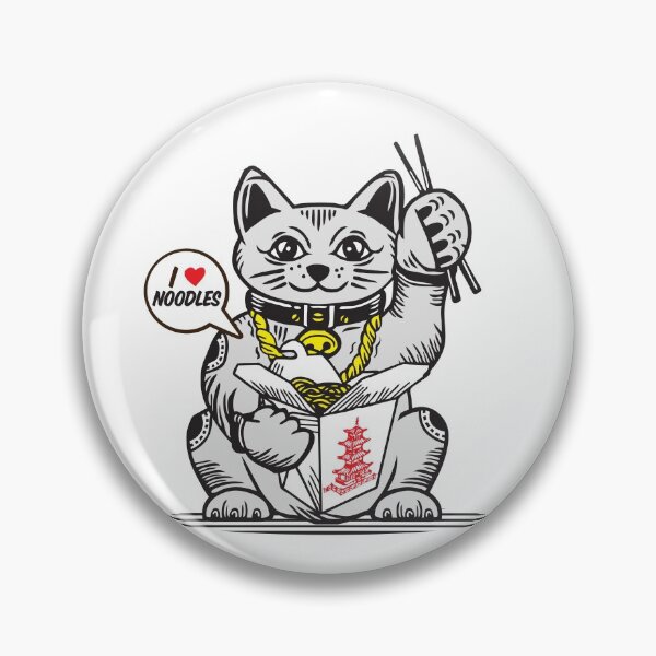 Item preview, LUCKY Maneki Neko I LOVE NOODLES designed and sold by Emil1993.