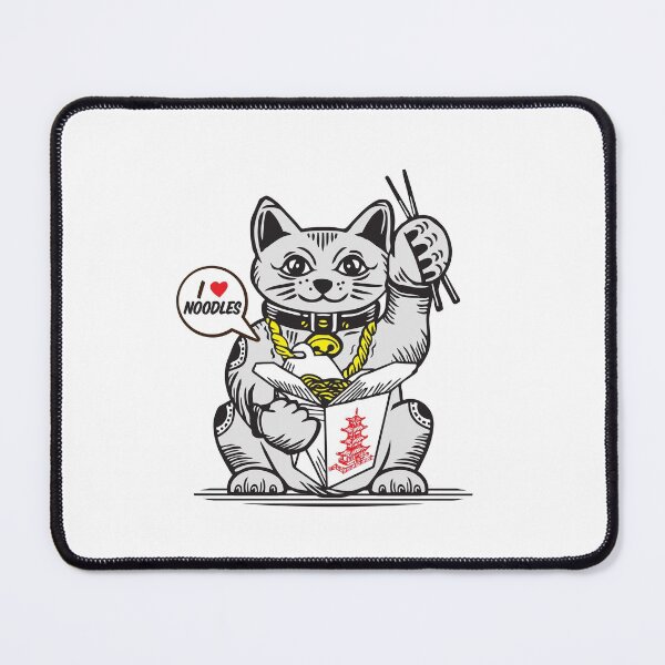 Item preview, LUCKY Maneki Neko I LOVE NOODLES designed and sold by Emil1993.