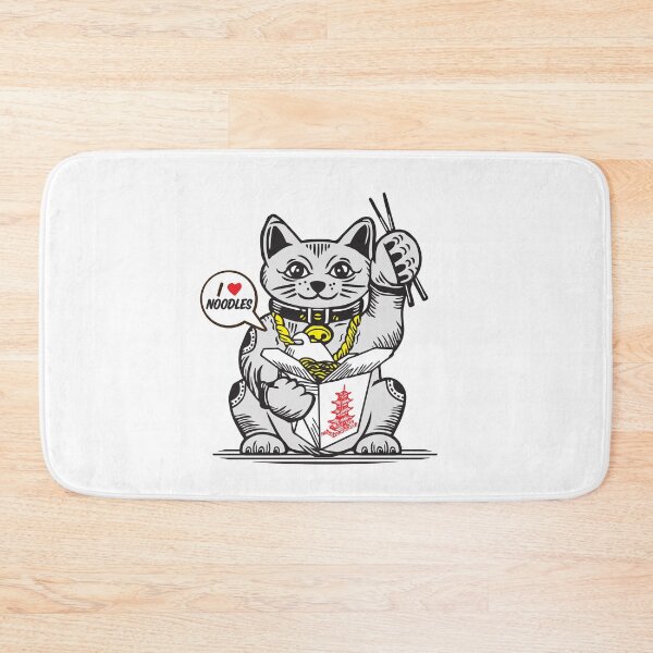 Item preview, LUCKY Maneki Neko I LOVE NOODLES designed and sold by Emil1993.