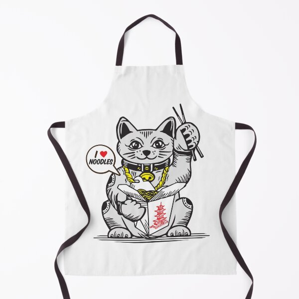 Item preview, LUCKY Maneki Neko I LOVE NOODLES designed and sold by Emil1993.