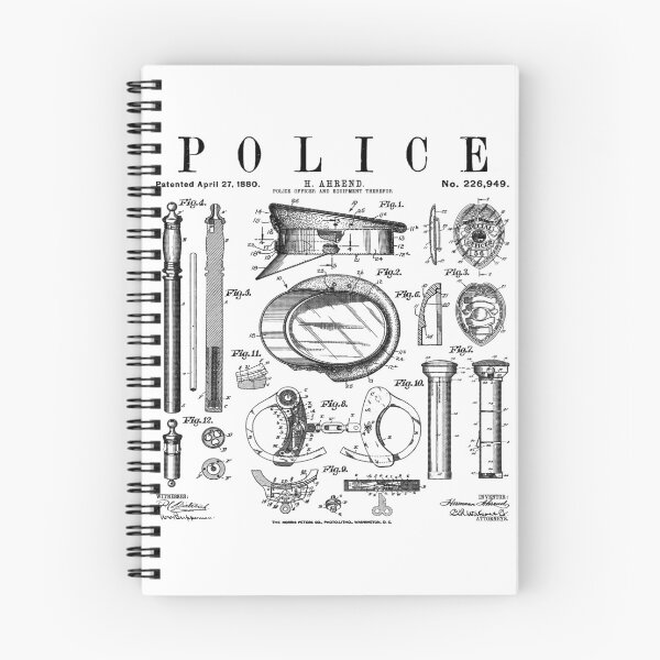 Item preview, Police Officer Law Enforcement Cop Vintage Patent Print designed and sold by GrandeDuc.