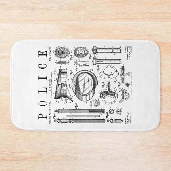 Item preview, Police Officer Law Enforcement Cop Vintage Patent Print designed and sold by GrandeDuc.