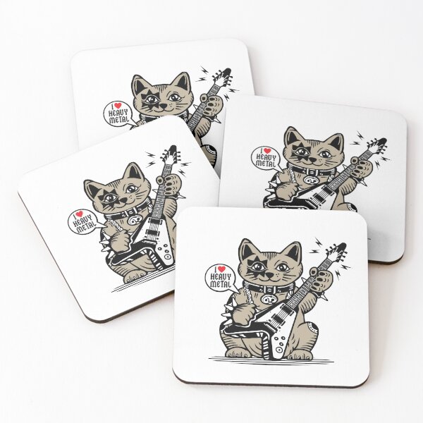 Item preview, LUCKY Maneki Neko I LOVE HEAVY METAL designed and sold by Emil1993.