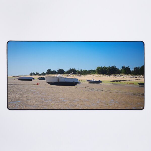 Item preview, boats laying on the sand at lowtide designed and sold by FotoMahieu.