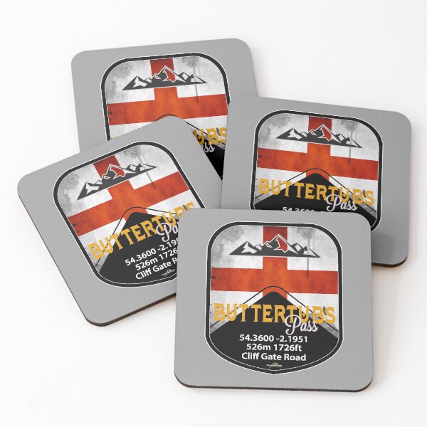 Item preview, Buttertubs Pass England Yorkshire Sticker T-Shirt Car Bike 01 designed and sold by OuterShellUK.