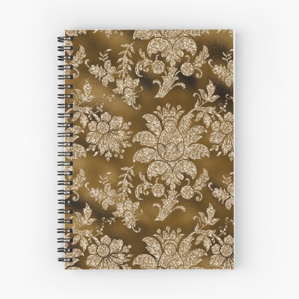 Item preview, Moss Brown Gold Floral Pattern designed and sold by shabzdesigns.