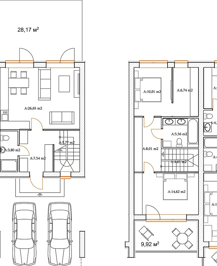 Detailed architectural private house floor plan, apartment layout,  blueprint. Vector illustration Welcome Mat by Familyshmot