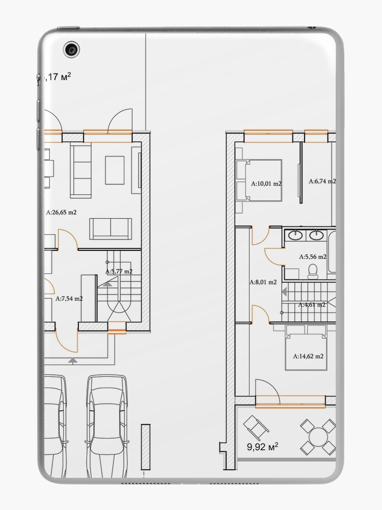 Detailed architectural private house floor plan, apartment layout,  blueprint. Vector illustration Welcome Mat by Familyshmot