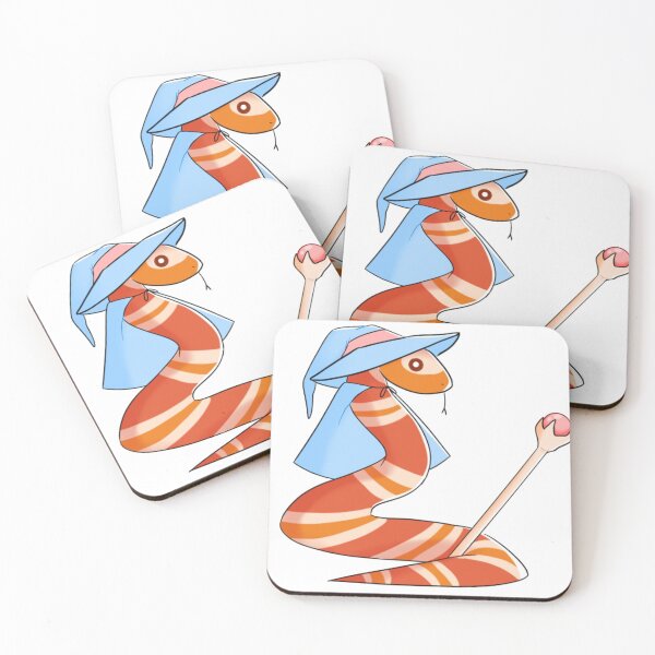 Item preview, DND snake: albino milk snake wizard designed and sold by Drawingsnake.