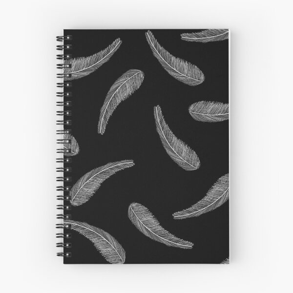 Item preview, Abstract feathers hand drawn seamless in black background. Ethnic style design. designed and sold by SawineeArtwork.