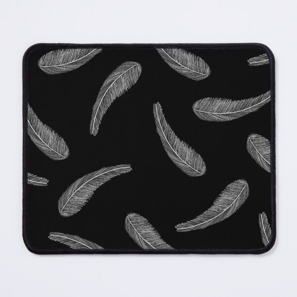 Item preview, Abstract feathers hand drawn seamless in black background. Ethnic style design. designed and sold by SawineeArtwork.