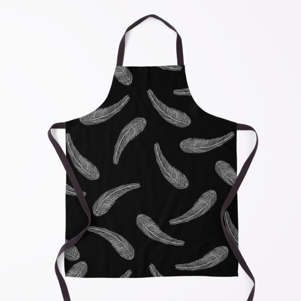 Item preview, Abstract feathers hand drawn seamless in black background. Ethnic style design. designed and sold by SawineeArtwork.