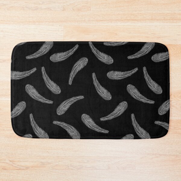 Item preview, Abstract feathers hand drawn seamless in black background. Ethnic style design. designed and sold by SawineeArtwork.