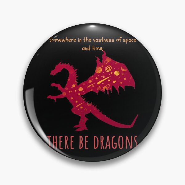 Item preview, Somewhere in the vastness of space and time, there be dragons designed and sold by Scribblehound.