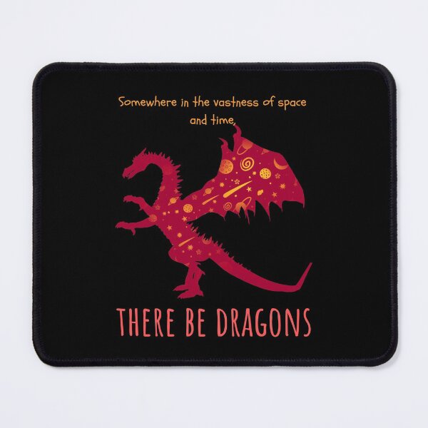 Item preview, Somewhere in the vastness of space and time, there be dragons designed and sold by Scribblehound.