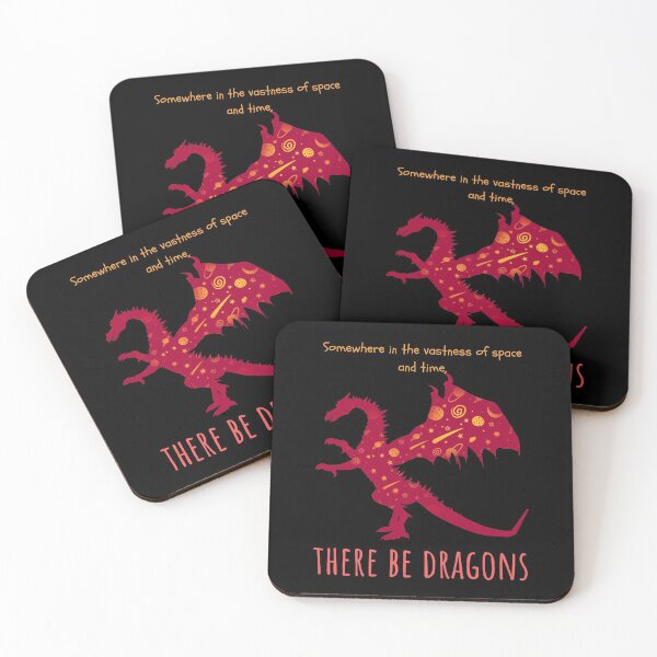 Item preview, Somewhere in the vastness of space and time, there be dragons designed and sold by Scribblehound.