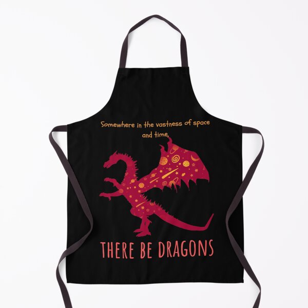Item preview, Somewhere in the vastness of space and time, there be dragons designed and sold by Scribblehound.