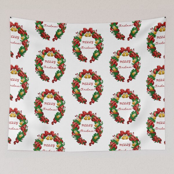 Item preview, Christmas decorative wreath and bow and with jingle bells designed and sold by AnnaRuz.