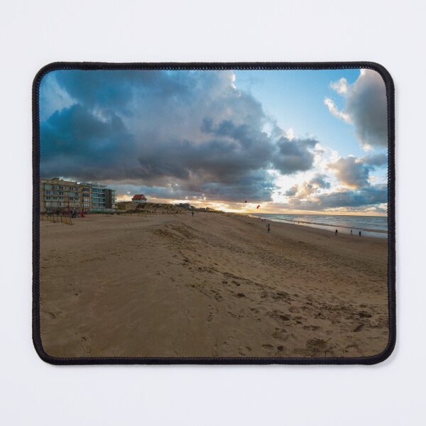 Item preview, Empty beach in autumn at sunset designed and sold by FotoMahieu.