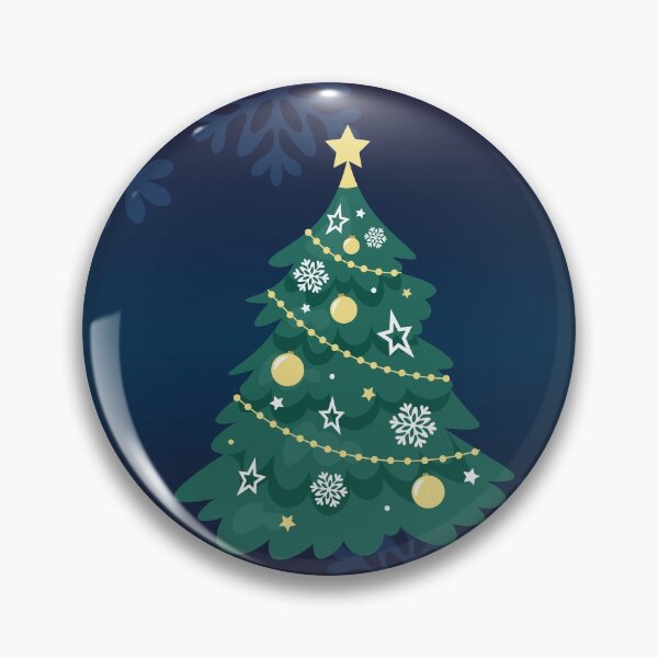 Item preview, Christmas tree - Gold / White - blue background designed and sold by CyrielleShop.