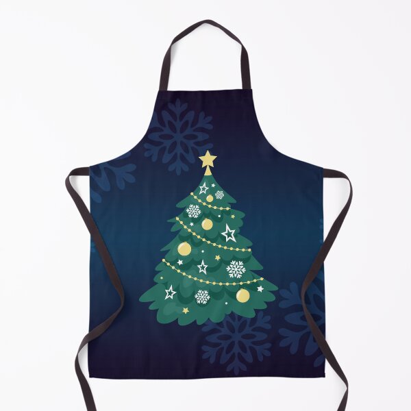 Item preview, Christmas tree - Gold / White - blue background designed and sold by CyrielleShop.