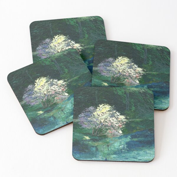 Item preview, Blooming Tree Near River designed and sold by Jana Šlesaríková.