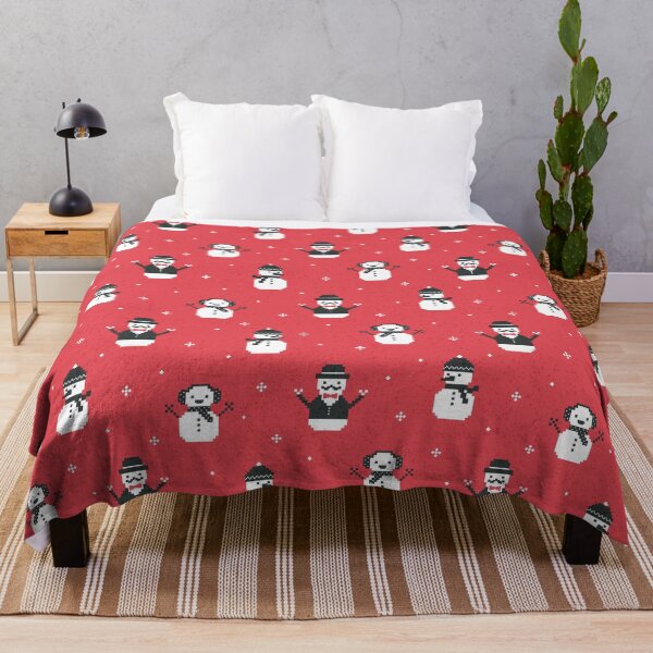 Item preview, Pixel snowman gang - Red designed and sold by Daisy Beatrice.