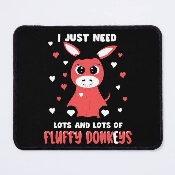 Item preview, Cute Fluffy Donkey Mule designed and sold by TheAplus.