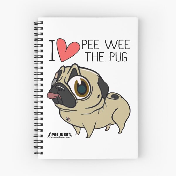 Item preview, I HEART PEE WEE THE PUG designed and sold by darklordpug.