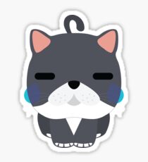 Exotic Cat Emoji Teary Eyes and Sad Face Sticker