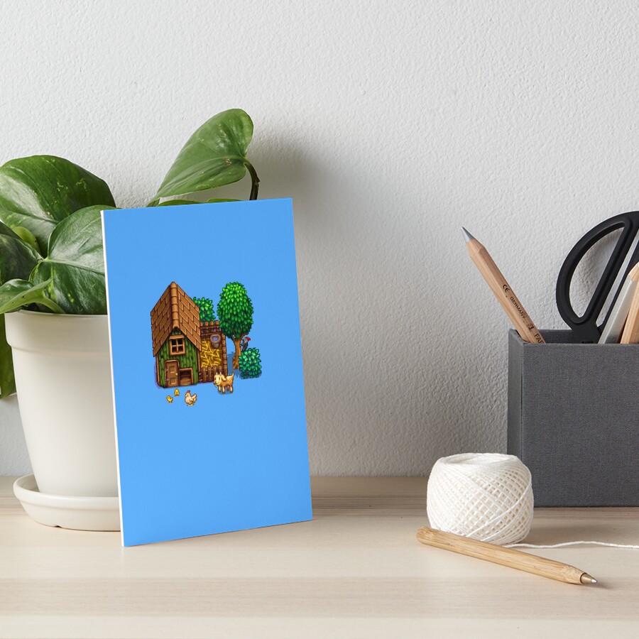 "Stardew Valley Chicken Coop Sticker" Art Board Print by